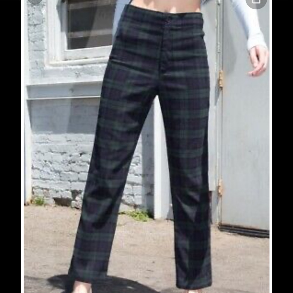 Sezane and Alix Thomson plaid pantalon